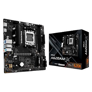 Placa Mãe Asrock A620AM-X DDR5 AM5 Micro-ATX