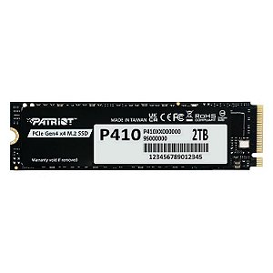 SSD 2TB Patriot P410 M.2 NVMe PCIe 4.0 5000MBs/4800MBs - P410P2TBM28H