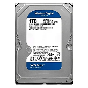HD Western Digital WD Blue 1TB 3.5" SATA 3 5400RPM - WD10EARZ