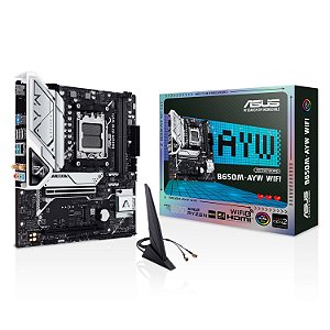 Placa Mãe Asus 650M-AYW WiFi DDR5 AM5 Micro-ATX