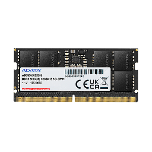 Memória RAM Adata 8GB DDR5 5600MT C46 - s para Notebook - AD5S56008G-S
