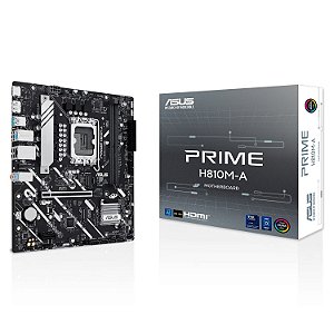 Placa Mãe Asus Prime H810M-A DDR5 LGA 1851 Micro-ATX