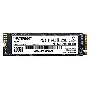 SSD 256GB Patriot P320 M.2 NVMe PCIe 3.0 3000MBs/2200MBs - P320P256GM28