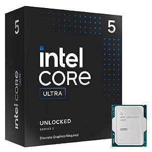 Processador Intel Core Ultra 5 245KF Socket LGA 1851 14 Core 14 Threads 4.2GHz e 5.2GHz Turbo Cache 24MB - BX80768245KF
