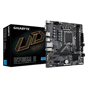 Placa Mãe Gigabyte B760M E DDR5 LGA 1700 Micro-ATX