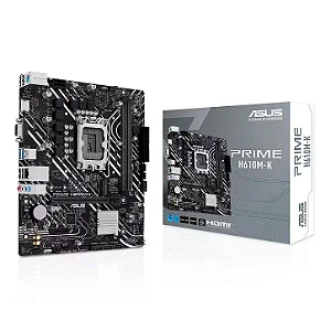 Placa Mãe Asus Prime H610M-K H610 DDR5 LGA 1700 Micro-ATX