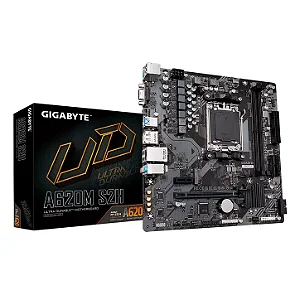 Placa Mãe Gigabyte A620M S2H DDR5 AM5 Micro-ATX