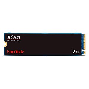 SSD 2TB SanDisk Plus NVMe M.2 NVMe PCIe 3.0 3200MBs/2500MBs - SDSSDA3N-2T00-G26