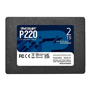 SSD 2TB Patriot P220 SATA 2.5 550MBs/500MBs - P220S2TB25