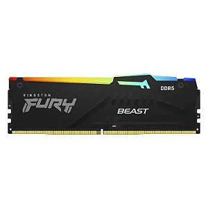 Memória RAM Kingston Fury Beast RGB 16GB DDR5 5200MHz - KF552C40BBA-16