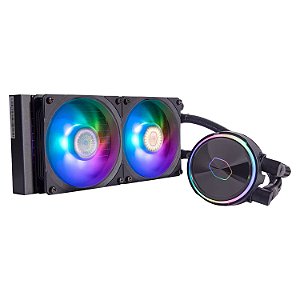 Water Cooler para Processador Cooler Master Liquid PL240 Flux MLY-D36M-A23PZ-R1 ARGB - Preto