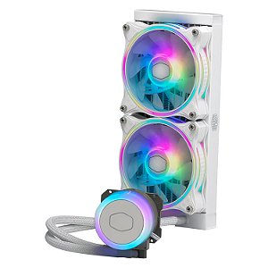 Water Cooler para Processador Cooler Master MasterLiquid ML240 Illusion MLX-D24M-A18PW-R1 RGB - Branco