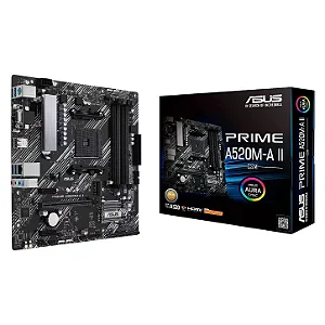 Placa Mãe Asus Prime A520M-A Ii DDR4 AM4 Micro-ATX