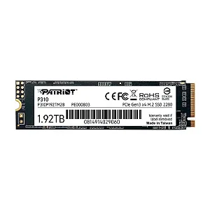 SSD 1.92TB Patriot P310 M.2 NVMe PCIe 3.0 2100MBs/1800MBs - P310P192TM28
