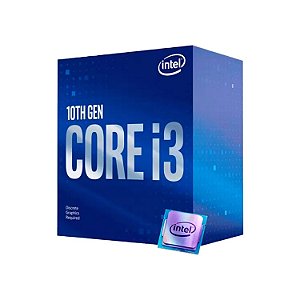 Processador Intel Core i3-10105F Socket LGA 1200 4 Core 8 Threads 3.7GHz e 4.4GHz Turbo Cache 6MB