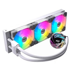 Water Cooler para Processador Aigo AT360 RGB - Branco