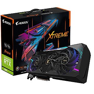 Placa de Vídeo Gigabyte AORUS GeForce RTX 3090 Xtreme 24GB GDDR6X 384 bit - GV-N3090AORUS X-24GD