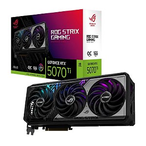 Placa de Vídeo Asus ROG Strix GeForce RTX 5070 Ti OC Edition 16GB GDDR7 256-bit - ROG-STRIX-RTX5070TI-O16G-GAMING