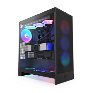 Gabinete NZXT H7 Flow RGB Mid-Tower Vidro Temperado Preto - CM-H72FB-R1