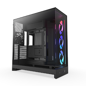Gabinete NZXT H9 Flow RGB Dual Chamber Vidro Temperado Preto - CM-H92FB-R1