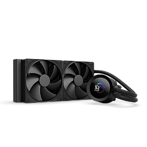 Water Cooler NZXT Kraken Plus 240 LCD 1.54 Pol 240mm Preto - RL-KN240-B2