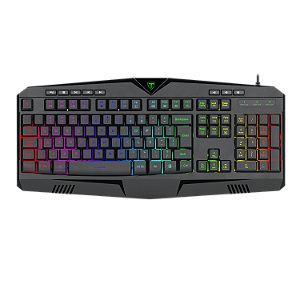 Teclado Gamer T-Dagger Submarine Membrana Preto RGB Full Size ABNT2 T-TGK205