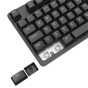 Teclado Gamer T-Dagger Echo Membrana Preto RGB Estrutura em Metal Full Size ABNT2 T-TGK109