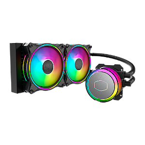 Water Cooler para Processador Cooler Master MasterLiquid ML240 Illusion MLX-D24M-A18P2-R1 RGB - Preto