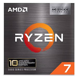 Processador AMD Ryzen 7 5800X3D 10th Anniversary Edition 3.4GHz/ 4.5GHz Octa-Core 100MB AM4 - 100-100000651POF