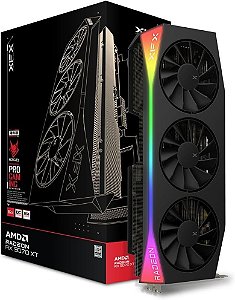 Placa de Vídeo XFX AMD Radeon RX 9070 XT OC Mercury Magnetic Air Edition 16GB GDDR6 - RX-97TMARGB9