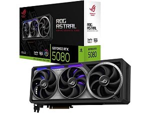 Placa de Vídeo ASUS ROG Astral GeForce RTX 5080 16GB GDDR7 - ROG-ASTRAL-RTX5080-16G-GAMING