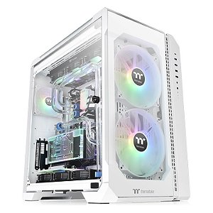 Gabinete Gamer Thermaltake View 51 TG Snow ARGB Full Tower 3 Vidros 2x200mm ARGB - CA-1Q6-00M6WN-00