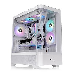 Gabinete Gamer Thermaltake View 290 TG ARGB Snow Mid Tower 3 Fans ARGB - CA-11G-00M6WN-00