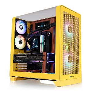Gabinete Gamer Thermaltake View 390 Air TG Butter Caramel Mid Tower 2x CT120 - CA-11F-00MMWN-00