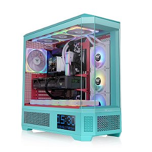 Gabinete Gamer Thermaltake View 600 TG Mint Strawberry Full Tower 4 Vidros Temperados - CA-11H-00FLWN-00