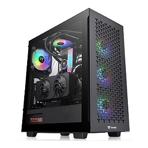 Gabinete Gamer Thermaltake V350 TG ARGB Air Black Mid Tower 4 Fans - CA-1S3-00M1WN-03