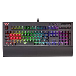 Teclado Mecânico Thermaltake TT Premium X1 RGB Preto Cherry MX Blue ABNT2 - KB-TPX-BLBRPB-01