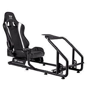 Cockpit Simulador de Corrida Thermaltake GR300 Preto Estrutura de Aco e Assento PVC Ajustavel - GSC-R30-CPASBB-01
