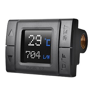 Indicador de Temperatura e Fluxo Thermaltake Pacific TF2 G1/4 LCD Cobre TT RGB Plus - CL-W275-CU00SW-A
