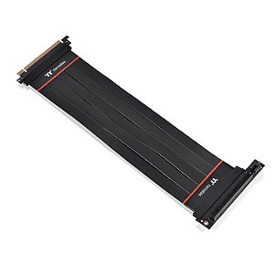 Cabo Riser PCI-E 4.0 Thermaltake TT Premium Extender 300mm com Adaptador 90 Graus Preto - AC-058-CO1OTN-C2