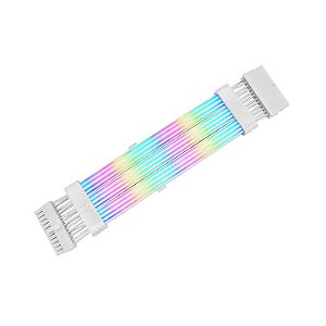 Cabo de Extensão Thermaltake Tt Mod ARGB 24 Pinos Branco 60 LEDs 5V 3 Pinos 28,5cm - AC-081-CN6NAN-A1