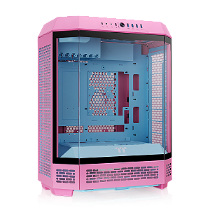 Gabinete Thermaltake The Tower 600 Bubble Pink Mid Tower Vidro Temperado 2 Fans CT140 - CA-1Z1-00MAWN-00