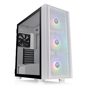 Gabinete Mid Tower Thermaltake H570 TG ARGB Snow Branco Vidro Temperado Mesh 3x120mm ARGB - CA-1T9-00M6WN-01