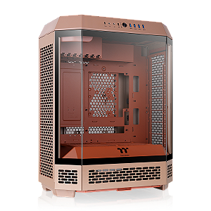 Gabinete Thermaltake The Tower 600 Gravel Sand Mid Tower Vidro Temperado 2 Fans CT140 - CA-1Z1-00MGWN-00