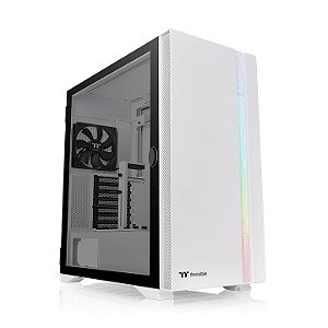 Gabinete Thermaltake H700 TG Snow Mid Tower Vidro Temperado RGB 2 Fans 120mm - CA-1Y1-00M6WN-00