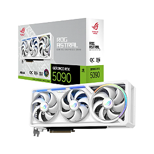 Placa de Vídeo ASUS ROG Astral GeForce RTX 5090 White OC Edition 32GB GDDR7 512-bit - ROG-ASTRAL-RTX5090-O32G-WHITE-GAMING