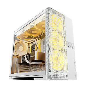 Gabinete Gamer Geometric Future Model 5 Vent Branco Sem Fan - GEO-M5V-W