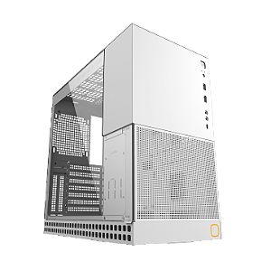 Gabinete Gamer Geometric Future Model 4 King Arthur Branco Sem Fan - GEO-M4-KAW
