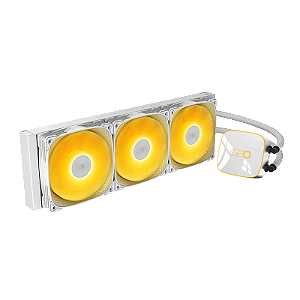 Water Cooler Geometric Future Eskimo Junior Neon 360mm RGB Branco - GEO-EJ-N36W