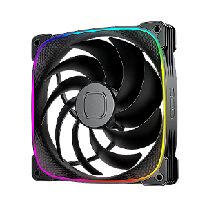Fan Geometric Future Squama 2503 140mm RGB Preto - GEO-S2503B-14S